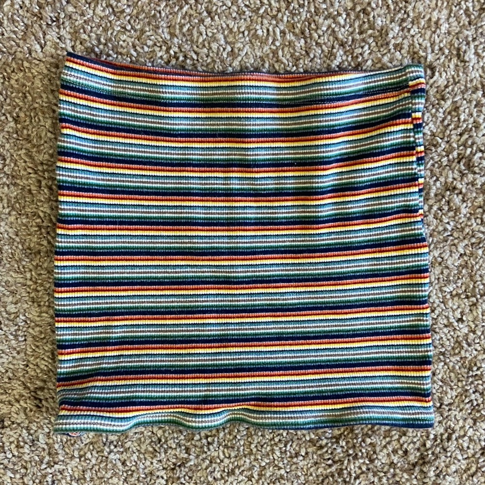 Brandy Melville Rainbow Striped Tube Top